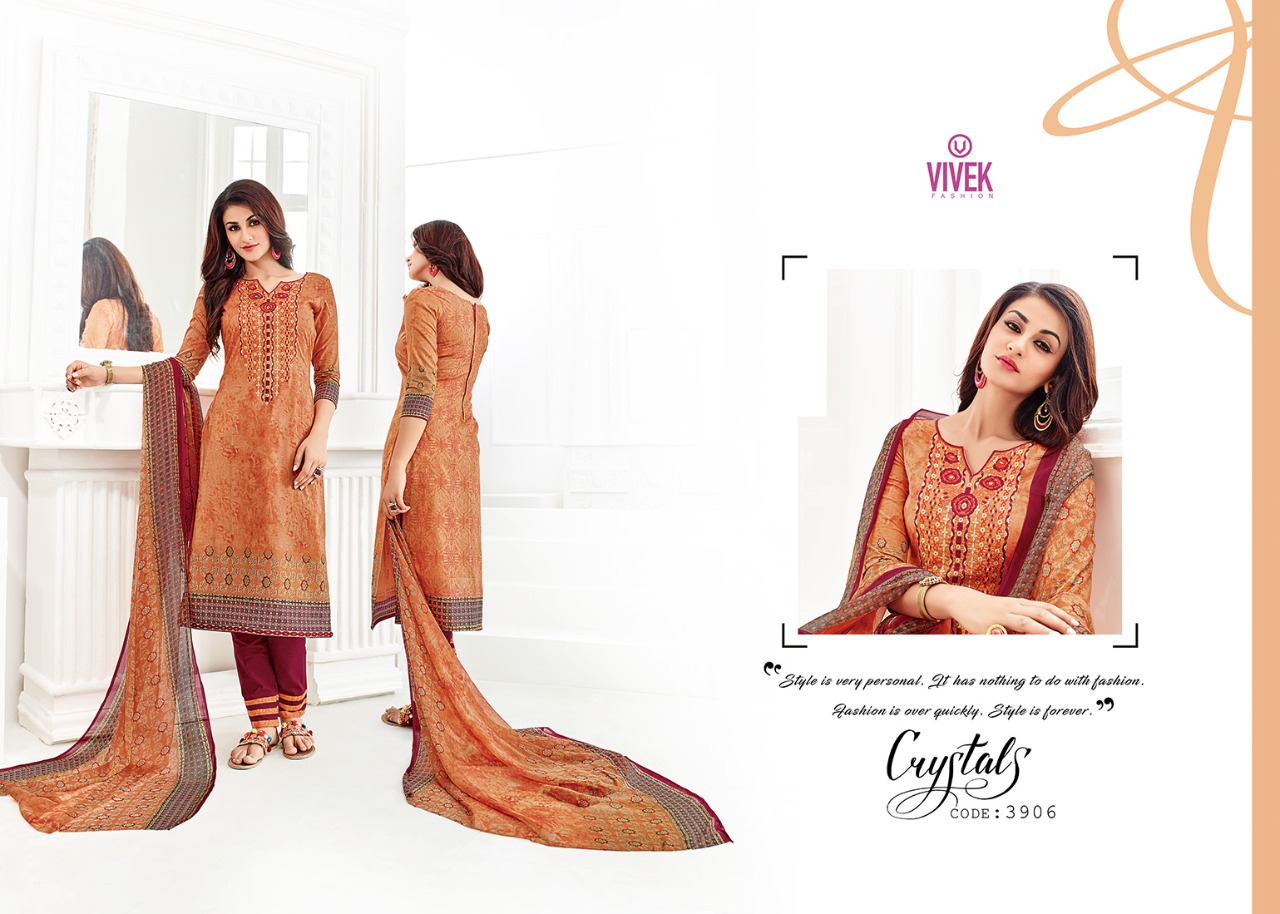 Sherine By Vivek Fashion 3901 To 3908 Series Beautiful Stylish Fancy Colorful Ethnic Wear & Party Wear Lawn Cotton Printed & Embroidered Dresses A Wholesale Price