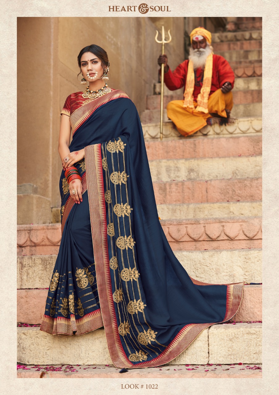 Shibani By Heart & Soul 1019 To 1025-b Series Indian Traditional Wear Collection Beautiful Stylish Fancy Colorful Party Wear & Occasional Wear Fancy Sarees At Wholesale Price