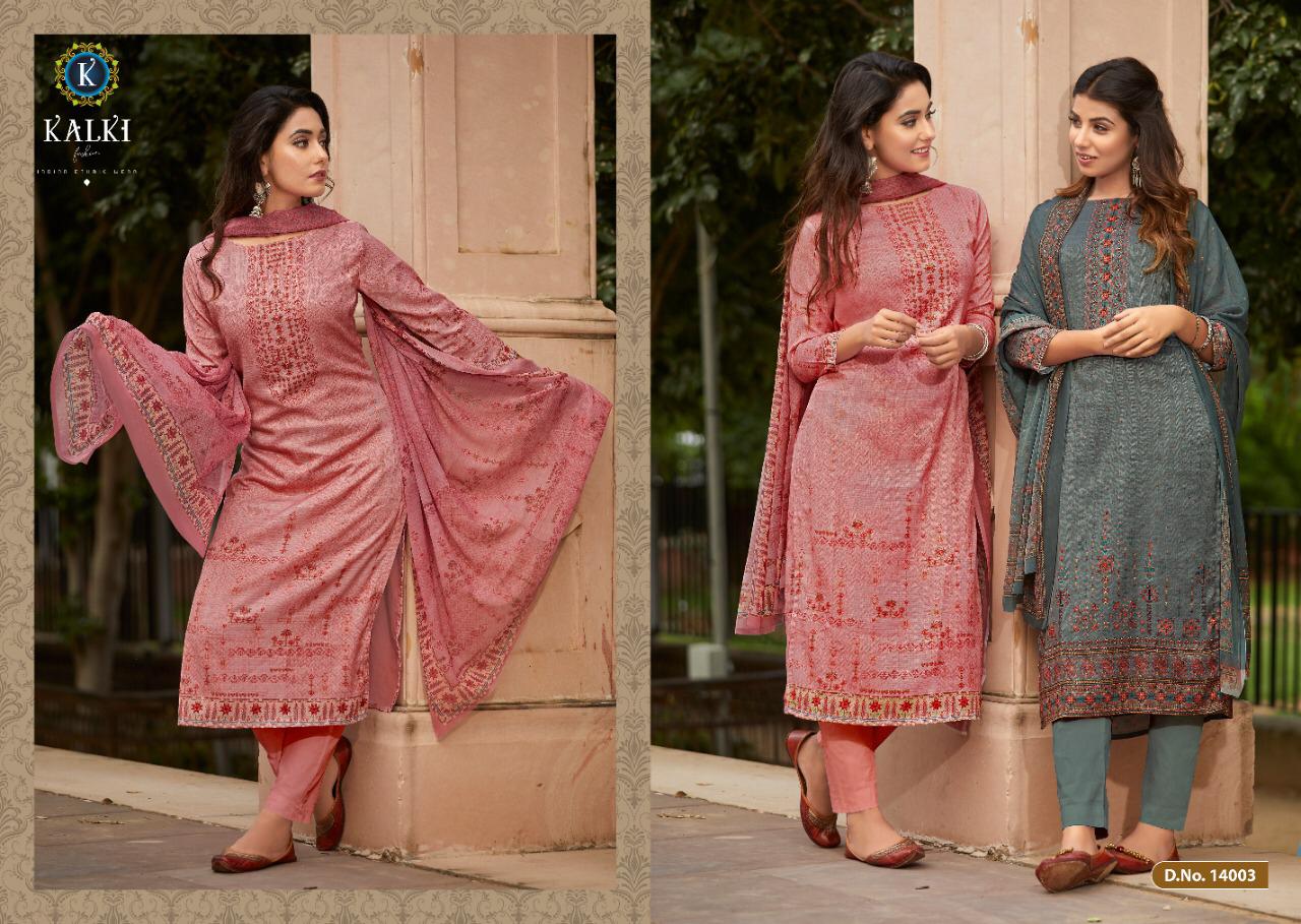 Shikara By Kalki Fashion 14001 To 14010 Series Beautiful Stylish Fancy Colorful Casual & Party Wear & Ethnic Wear Pure Pashmina Printed With Handwork Dresses At Wholesale Price