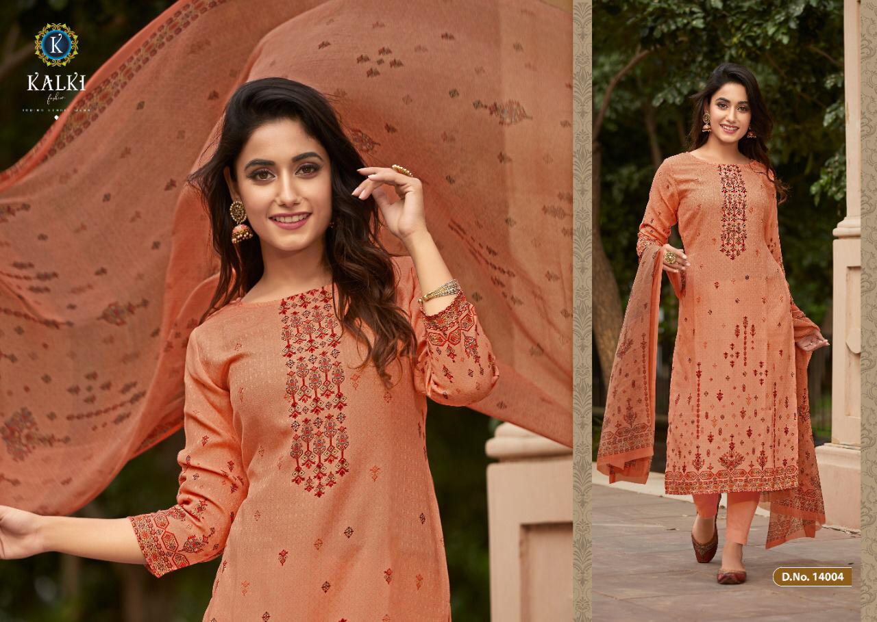 Shikara By Kalki Fashion 14001 To 14010 Series Beautiful Stylish Fancy Colorful Casual & Party Wear & Ethnic Wear Pure Pashmina Printed With Handwork Dresses At Wholesale Price