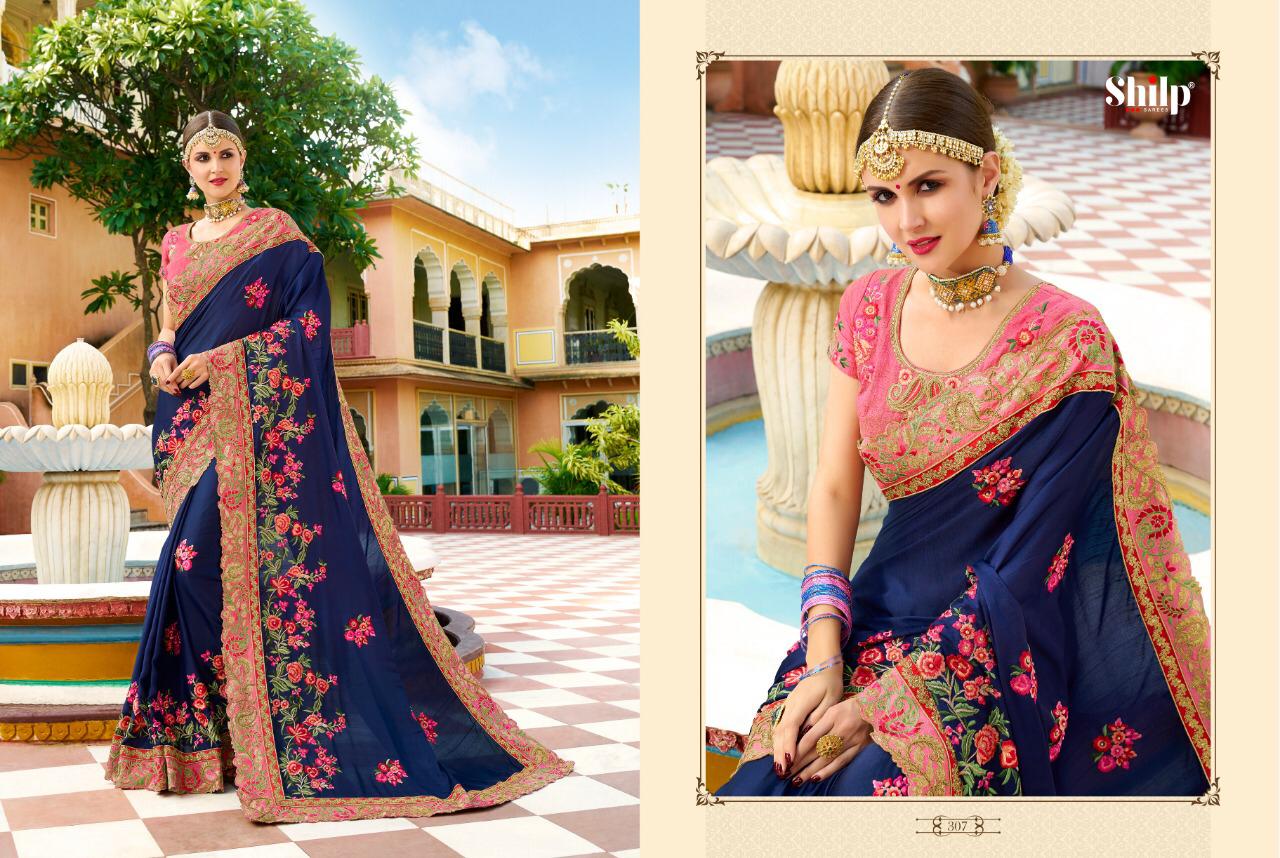 Shilp Vol-3 By Shilp Sarees 301 To 312 Series Indian Traditional Wear Collection Beautiful Stylish Fancy Colorful Party Wear & Occasional Wear Fancy Silk Sarees At Wholesale Price