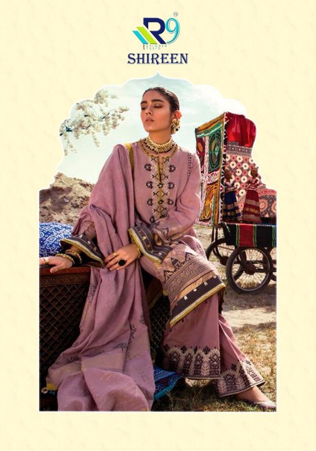 Shireen By R9 2029 To 2033 Series Beautiful Pakistani Suits Colorful Stylish Fancy Casual Wear & Ethnic Wear Satin Cotton Print With Embroidery Dresses At Wholesale Price