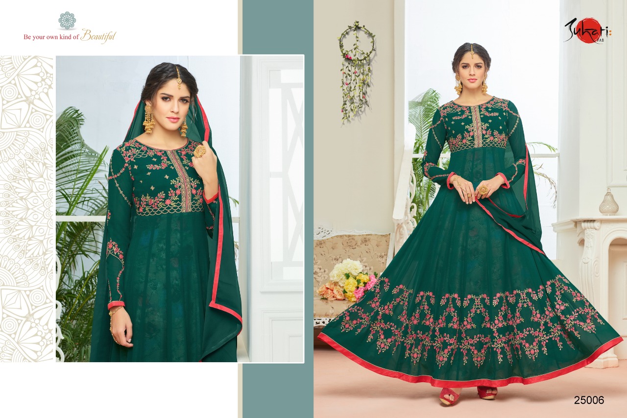 Shiyaa By Suhati Fab 25002 To 25010 Series Designer Anarkali Suits Beautiful Wedding Collection Colorful Fancy Party Wear & Occasional Wear Faux Georgette Dresses At Wholesale Price