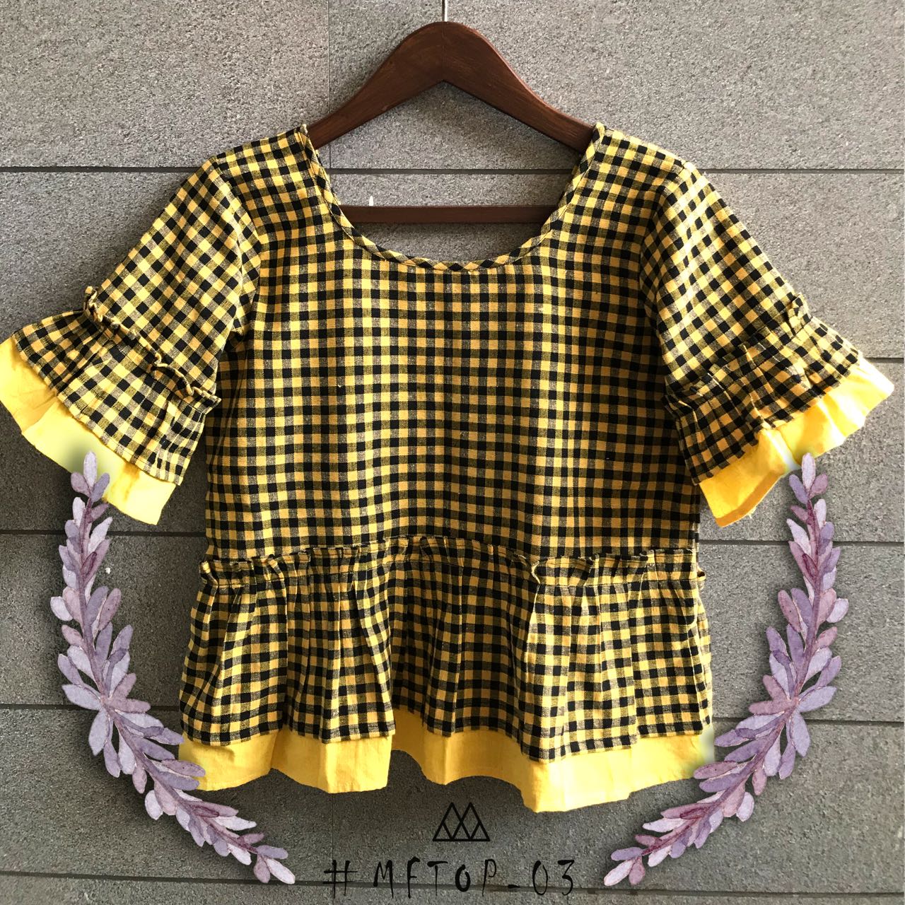 Shortly Checks By Mesmora 01 To 06 Series Stylish Beautiful Colorful Fancy Casual Wear & Ready To Wear & Ethnic Wear Cotton Tops At Wholesale Price