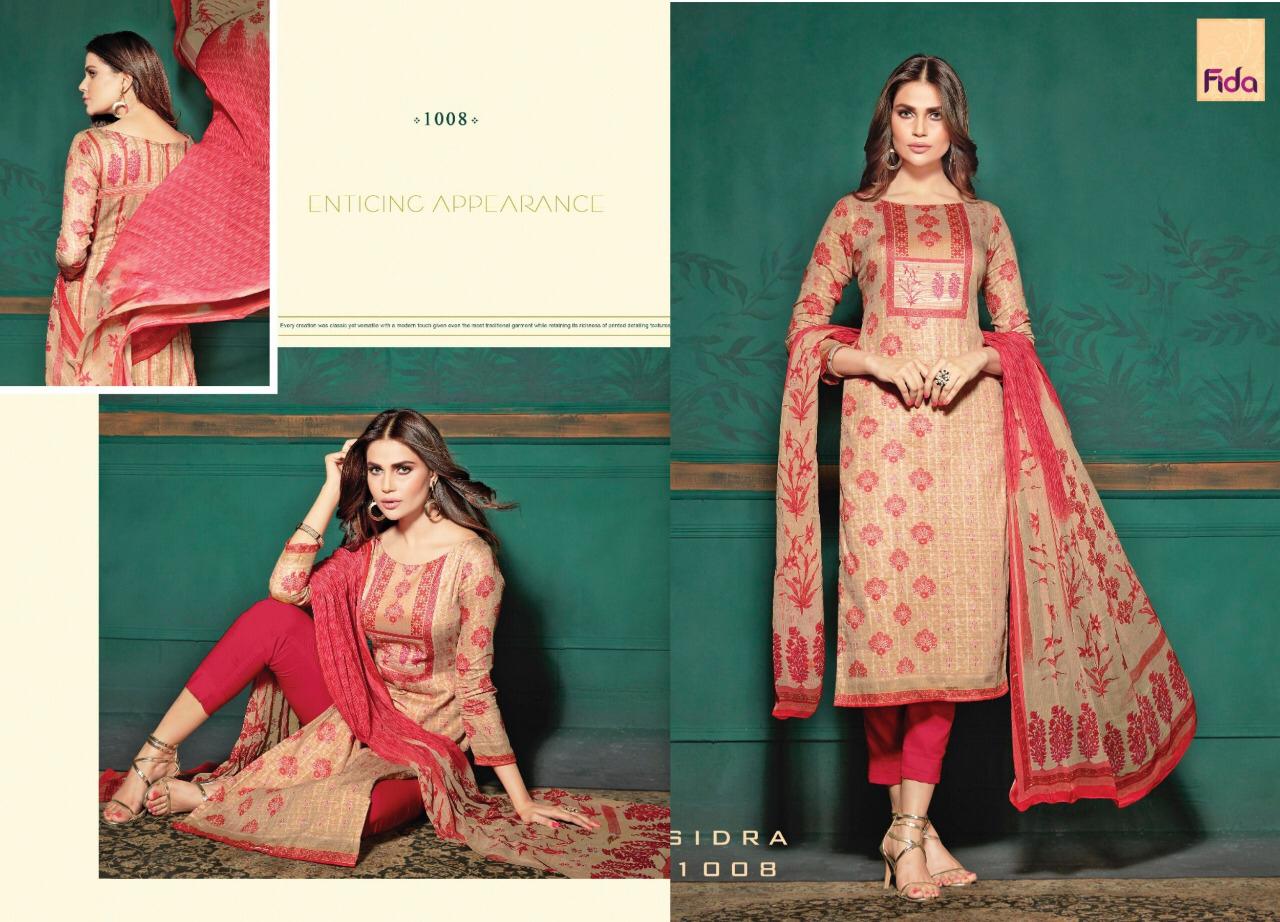 Fidra By Fida 1001 To 1008 Series Beautiful Stylish Fancy Colorful Casual Wear & Ethnic Wear Cotton Satin Printed Dresses At Wholesale Price