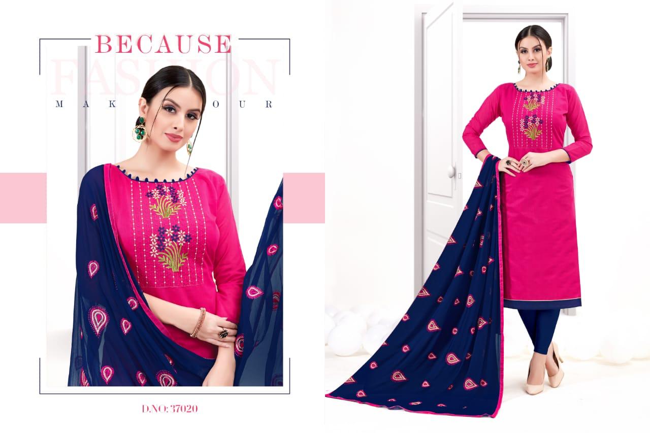 Signature Vol-37 By Best Choice 37013 To 37024 Series Designer Suits Collection Beautiful Stylish Colorful Fancy Party Wear & Occasional Wear Modal With Inner Embroidery Dresses At Wholesale Price