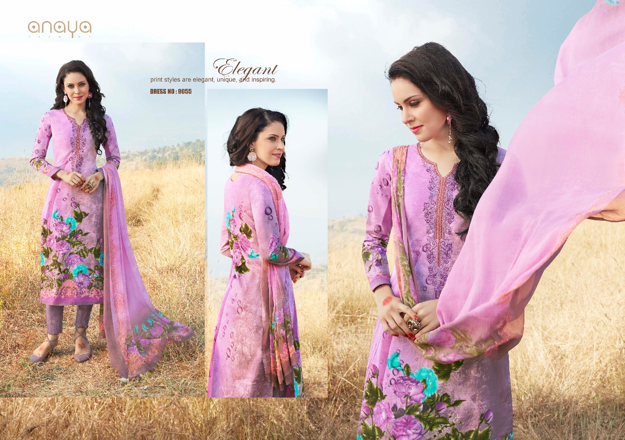 Signature By Anaya 9051 To 9060 Series Beautiful Collection Suits Stylish Fancy Colorful Casual Wear & Ethnic Wear Cambric Printed Dresses At Wholesale Price