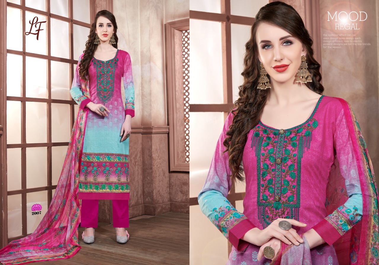 Simar Vol-31 By Lavli 2001 To 2010 Beautiful Suits Colorful Stylish Fancy Colorful Casual Wear & Ethnic Wear Cotton Cambric Print  With Embroidered Dresses At Wholesale Price