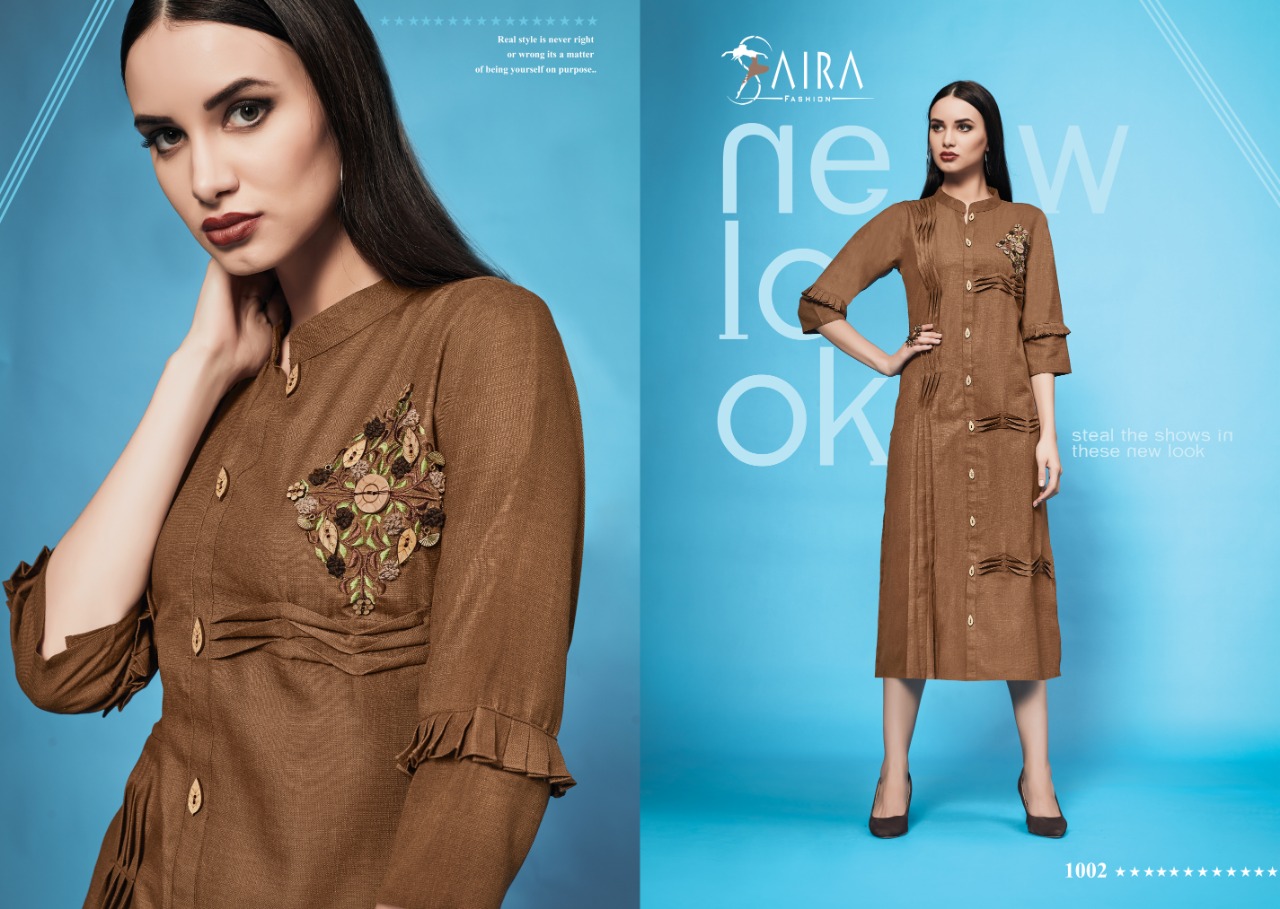 Saira Vol-1 By Ram Fashion 1001 To 1006 Series Indian Traditional Wear Collection Beautiful Stylish Fancy Colorful Party Wear & Occasional Wear Cotton Sluby Kurtis At Wholesale Price