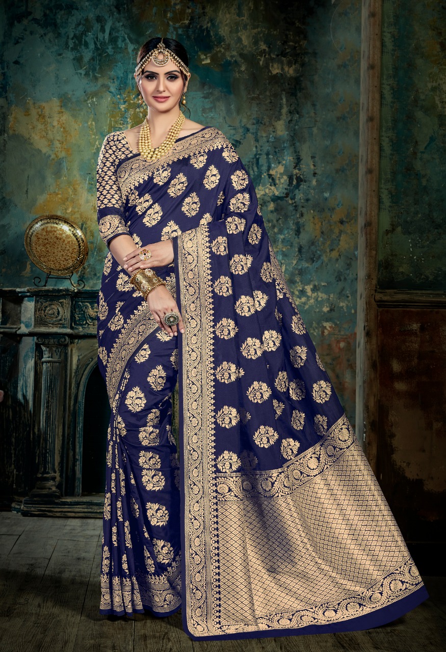 Siya Silk By Sanskar Print 01 To 07 Series Indian Beautiful Traditional Wear Collection Colorful Stylish Party Wear & Occasional Wear Banaras Silk Sarees At Wholesale Price