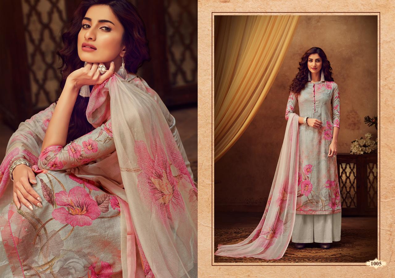 Siyahi By Karachi Prints 1001 To 1008 Series Designer Festive Suits Collection Beautiful Stylish Fancy Colorful Party Wear & Occasional Wear Slub Satin With Digital Print Dresses At Wholesale Price