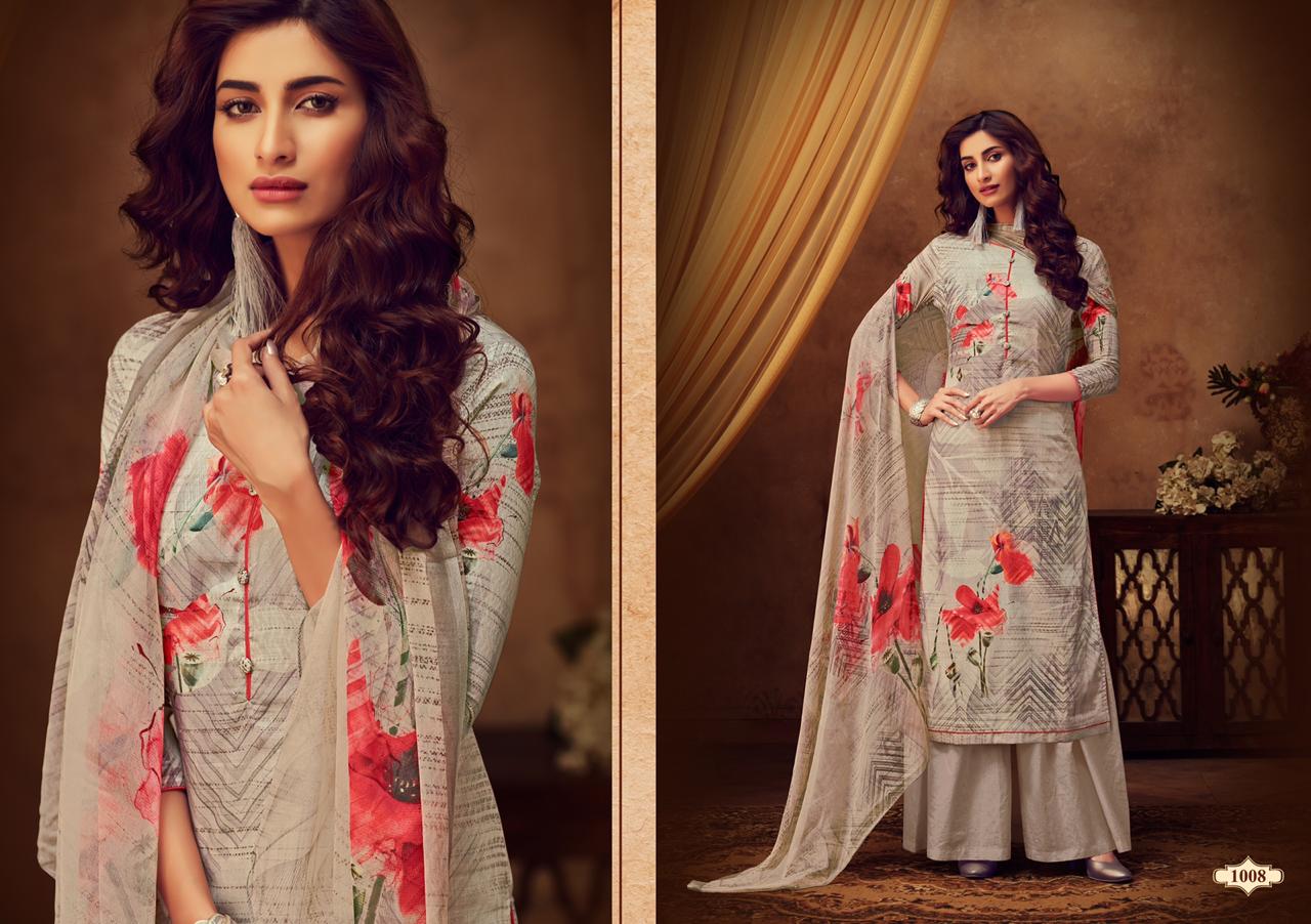 Siyahi By Karachi Prints 1001 To 1008 Series Designer Festive Suits Collection Beautiful Stylish Fancy Colorful Party Wear & Occasional Wear Slub Satin With Digital Print Dresses At Wholesale Price