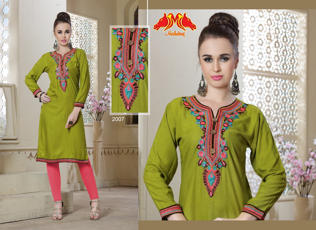 Sizzler By Moh Trendz 2001 To 2012 Series Beautiful Stylish Fancy Colorful Casual Wear & Ethnic Wear Rayon Embroidered Kurtis At Wholesale Price