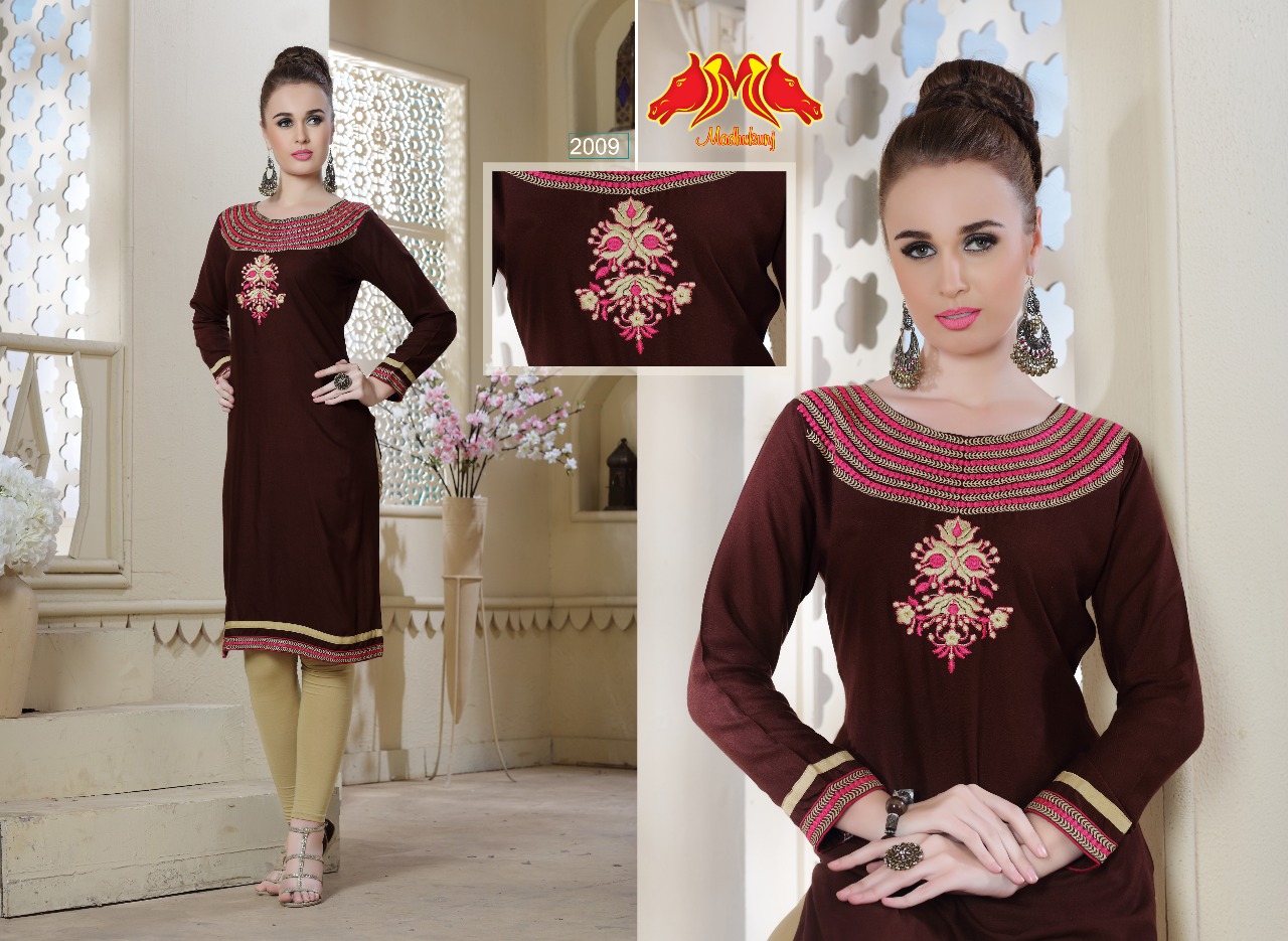 Sizzler By Moh Trendz 2001 To 2012 Series Beautiful Stylish Fancy Colorful Casual Wear & Ethnic Wear Rayon Embroidered Kurtis At Wholesale Price