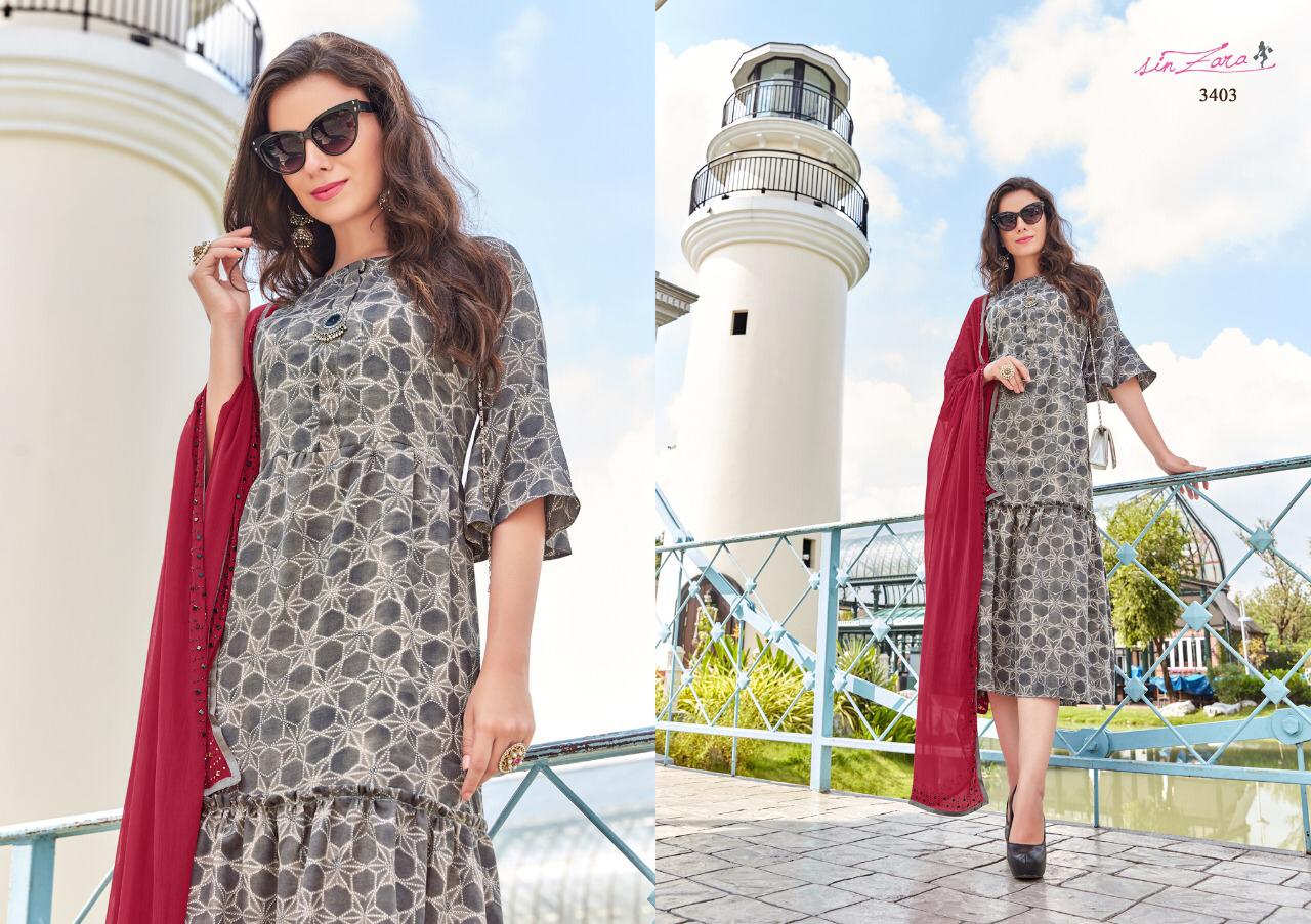 Snow Kist By Sin Zara 3001 To 3006 Series Beautiful Colorful Stylish Fancy Casual Wear & Ethnic Wear & Ready To Wear Pashmina Kurtis With Dupatta At Wholesale Price