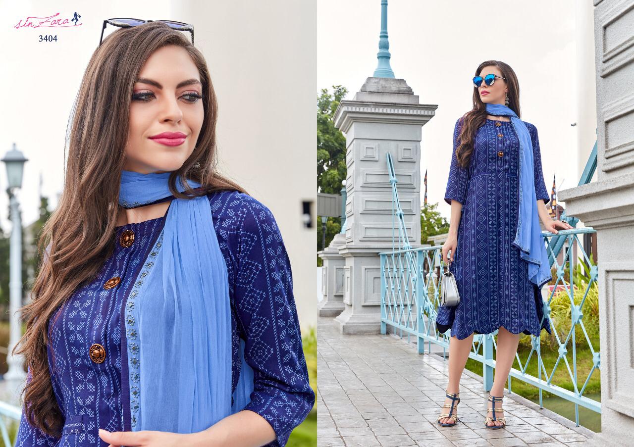 Snow Kist By Sin Zara 3001 To 3006 Series Beautiful Colorful Stylish Fancy Casual Wear & Ethnic Wear & Ready To Wear Pashmina Kurtis With Dupatta At Wholesale Price