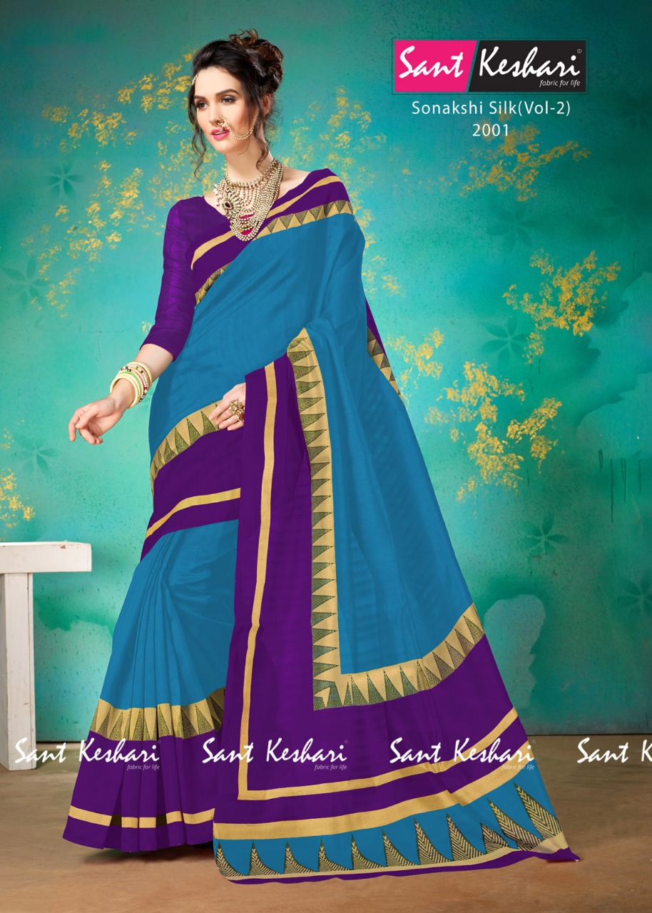 Sonakshi Silk Vol-2 By Sant Keshari 2001 To 2006 Series Beautiful Fancy Colorful Traditional Wear Festive Collection Party Wear & Occasional Wear Bhagalpuri Cotton Sarees At Wholesale Price