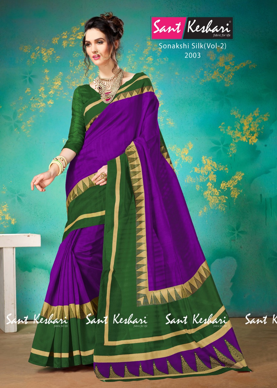 Sonakshi Silk Vol-2 By Sant Keshari 2001 To 2006 Series Beautiful Fancy Colorful Traditional Wear Festive Collection Party Wear & Occasional Wear Bhagalpuri Cotton Sarees At Wholesale Price