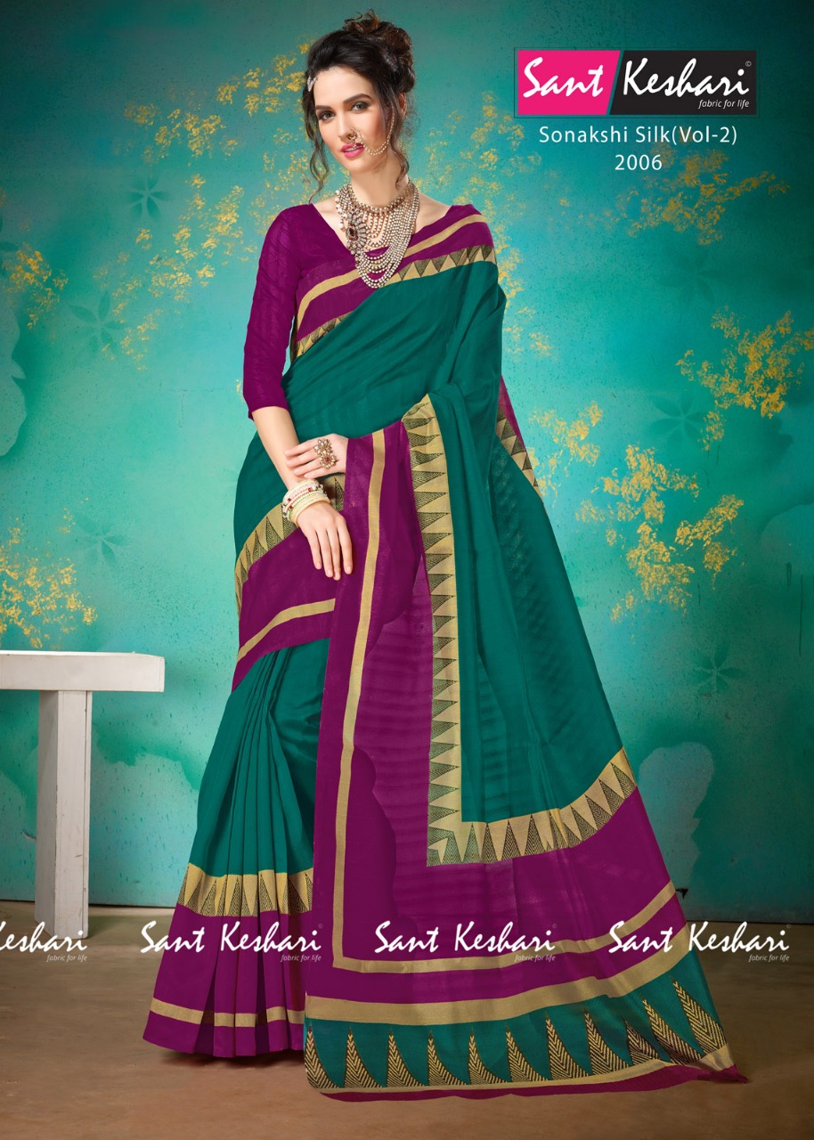 Sonakshi Silk Vol-2 By Sant Keshari 2001 To 2006 Series Beautiful Fancy Colorful Traditional Wear Festive Collection Party Wear & Occasional Wear Bhagalpuri Cotton Sarees At Wholesale Price