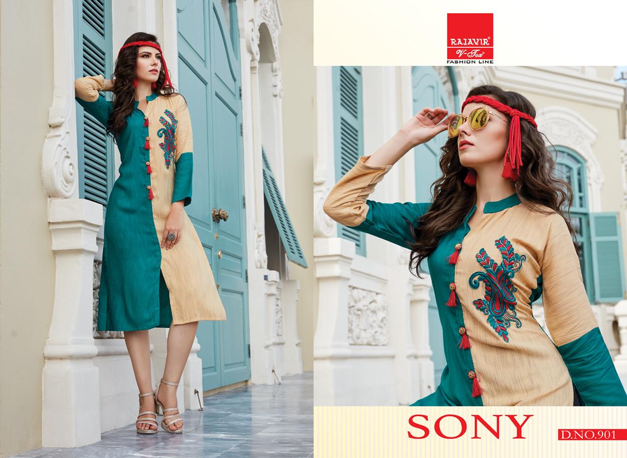 Sony By Rajavir Fashion Line 900 To 904 Series Beautiful Stylish Fancy Colorful Casual Wear & Ethnic Wear & Ready To Wear Rayon Modal Printed Kurtis At Wholesale Price