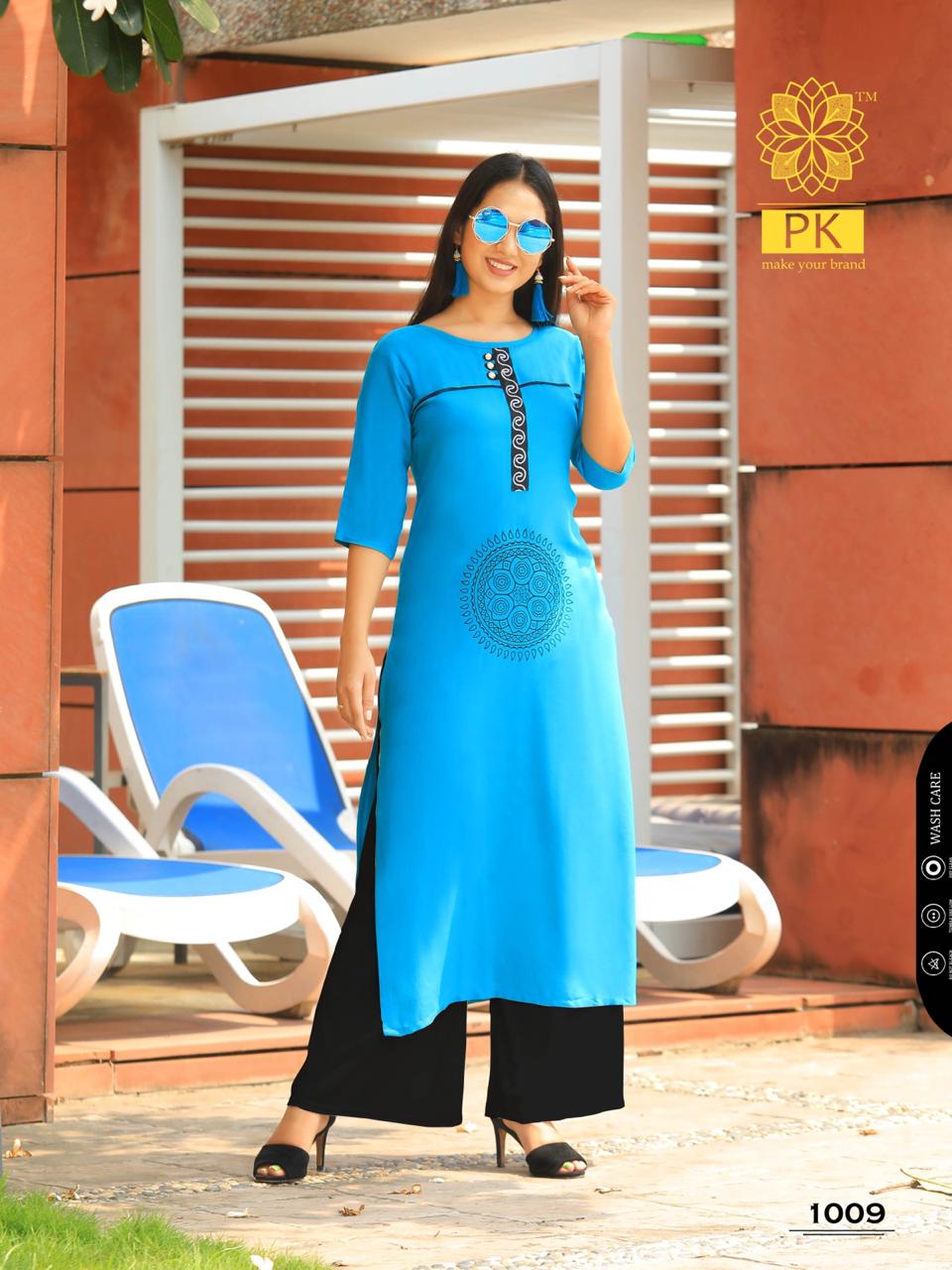 Basics Vol-11 By Pk 1001 To 1020 Series Stylish Fancy Beautiful Colorful Casual Wear & Ethnic Wear Heavy Rayon Print And Cotton Printed Kurtis At Wholesale Price