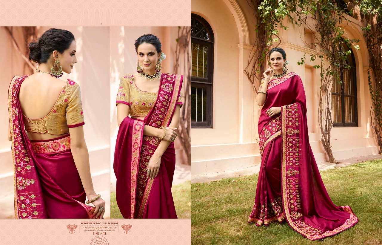 Srushti Vol-1 By Ardhangini 4111 To 4118 Series  Indian Traditional Wear Collection Beautiful Stylish Fancy Colorful Party Wear & Occasional Wear Crepe/ Silk/ Nylon/ Tissue Sarees At Wholesale Price