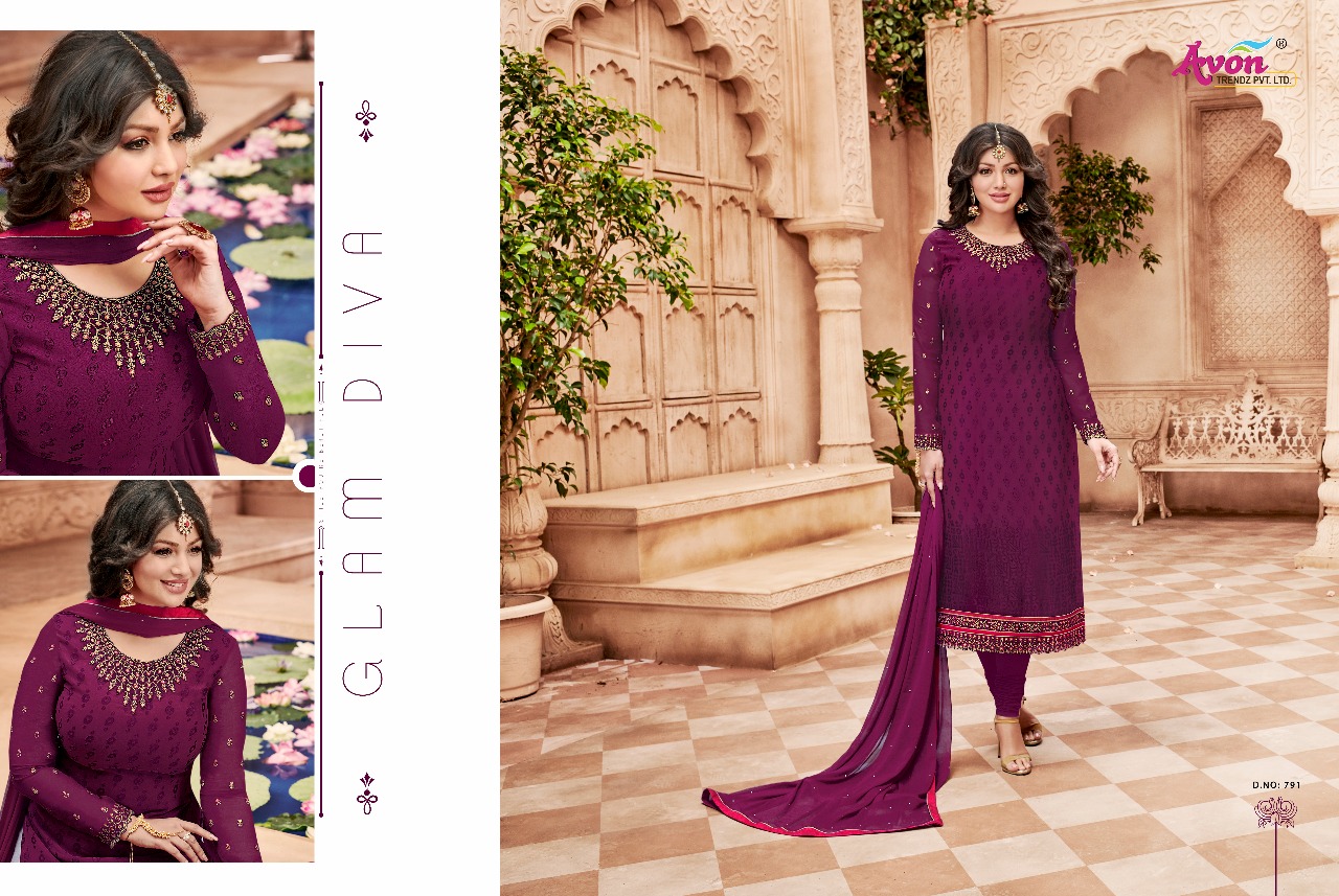 Star Brasso Vol-6 By Avon Trendz 791 To 797 Series Beautiful Designer Embroidered Suits Colorful Fancy Party Wear & Occasional Wear Brasso Dresses At Wholesale Price