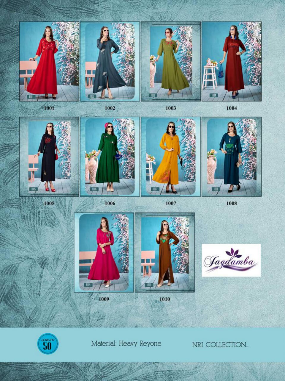 Stardomm By Jagdamba 1001 To 1010 Series Stylish Fancy Beautiful Colorful Casual Wear & Ethnic Wear Rayon Printed Kurtis At Wholesale Price