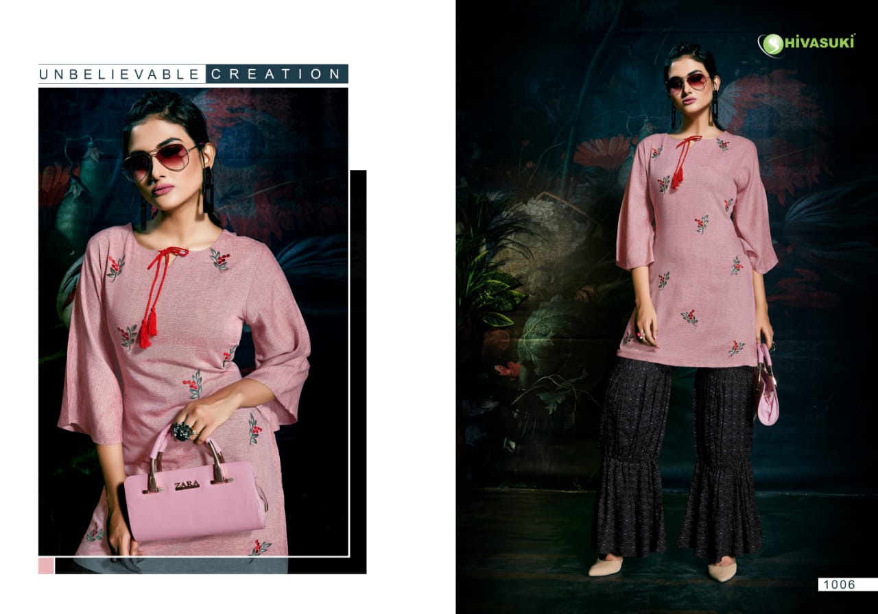 Start Up Vol-1 By Shivasuki 1001 To 1008 Series Beautiful Colorful Stylish Fancy Casual Wear & Ethnic Wear & Ready To Wear Rayon/handloom/silk Kurtis At Wholesale Price