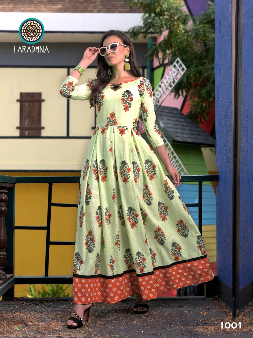 Step Up Vol-1 By Aradhana Fashion 1001 To 1008 Series Beautiful Stylish Fancy Colorful Casual Wear & Ethnic Wear Cotton/rayon Printed Kurtis At Wholesale Price