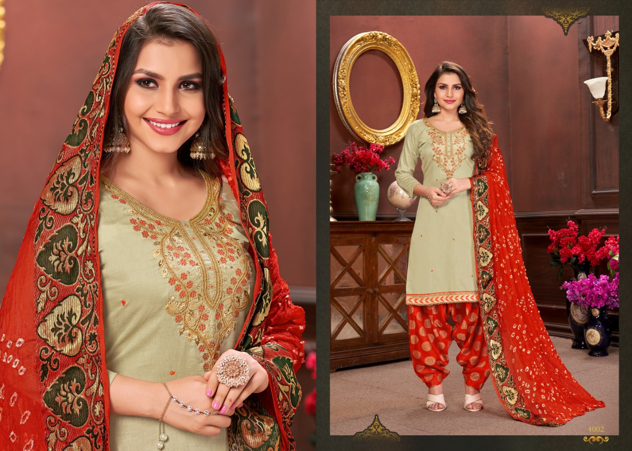Suhaana Vol-4 By Utsav Suit 4001 To 4006 Series Designer Beautiful Stylish Fancy Colorful Casual Wear & Ethnic Wear & Ready To Wear Glaze Cotton Embroidery  Dresses At Wholesale Price