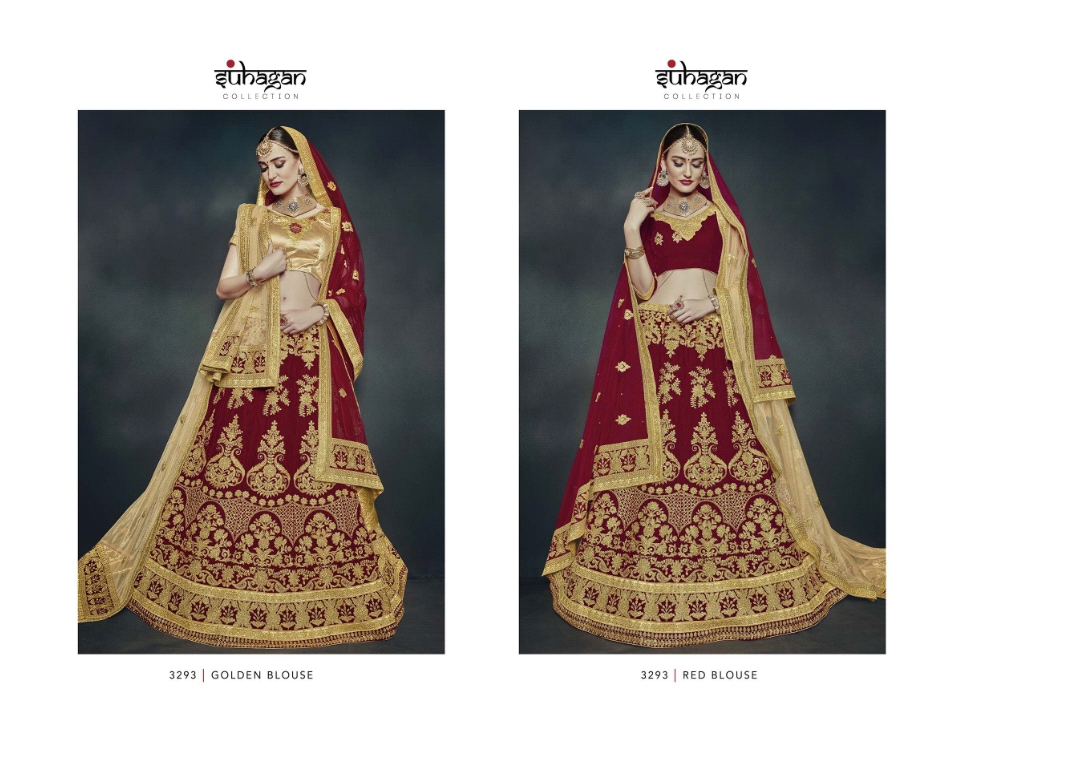 Suhagan Vol-4 By Gajiwala Creation 3284 To 3294 Series Indian Bridal Wear Collection Beautiful Stylish Fancy Colorful Party Wear & Occasional Wear Silk Lehengas At Wholesale Price