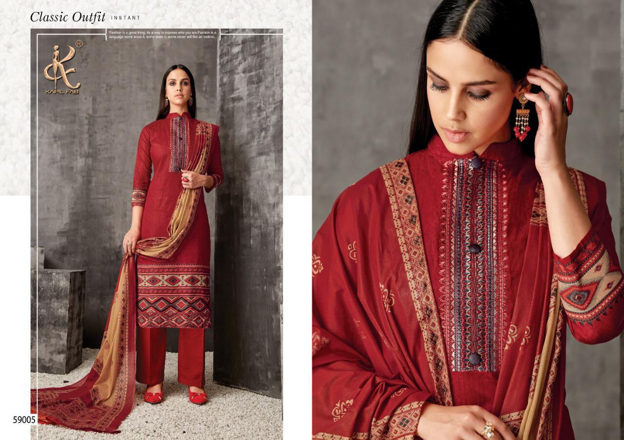 Suhani  By Kapil Fab  59001 To 59008 Series Beautiful Suits Colorful Stylish Fancy Colorful Casual Wear & Ethnic Wear Cambric Cotton Printed With Embroidery Work Dresses At Wholesale Price