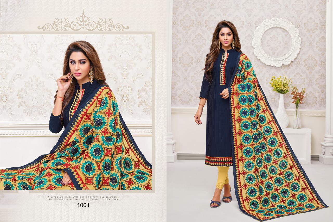 Sui Dhaga By Shagun Lifestyle 1001 To 1012 Series Suits Collection Beautiful Stylish Fancy Colorful Party Wear & Occasional Wear Stripe Butti Silk With South Lace Work Dresses At Wholesale Price