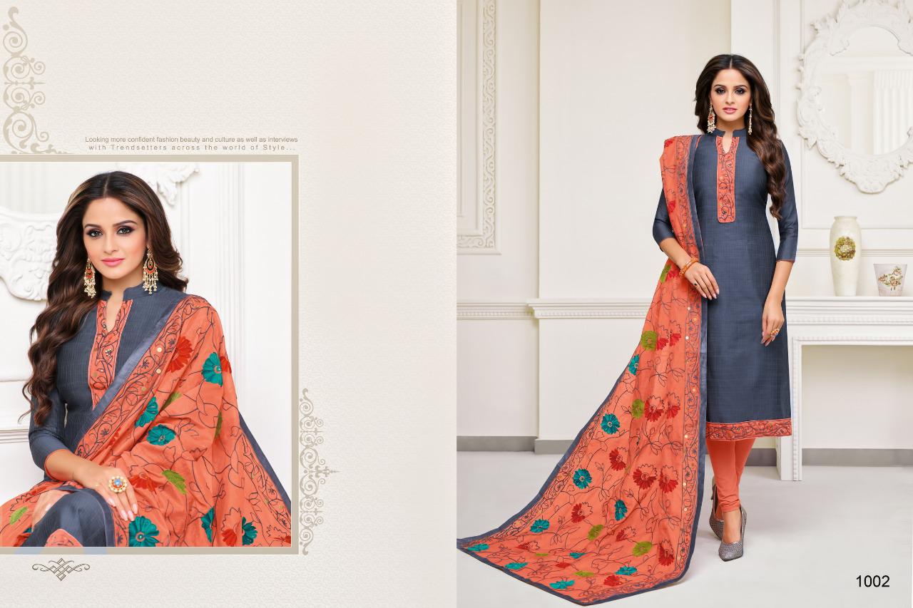 Sui Dhaga By Shagun Lifestyle 1001 To 1012 Series Suits Collection Beautiful Stylish Fancy Colorful Party Wear & Occasional Wear Stripe Butti Silk With South Lace Work Dresses At Wholesale Price
