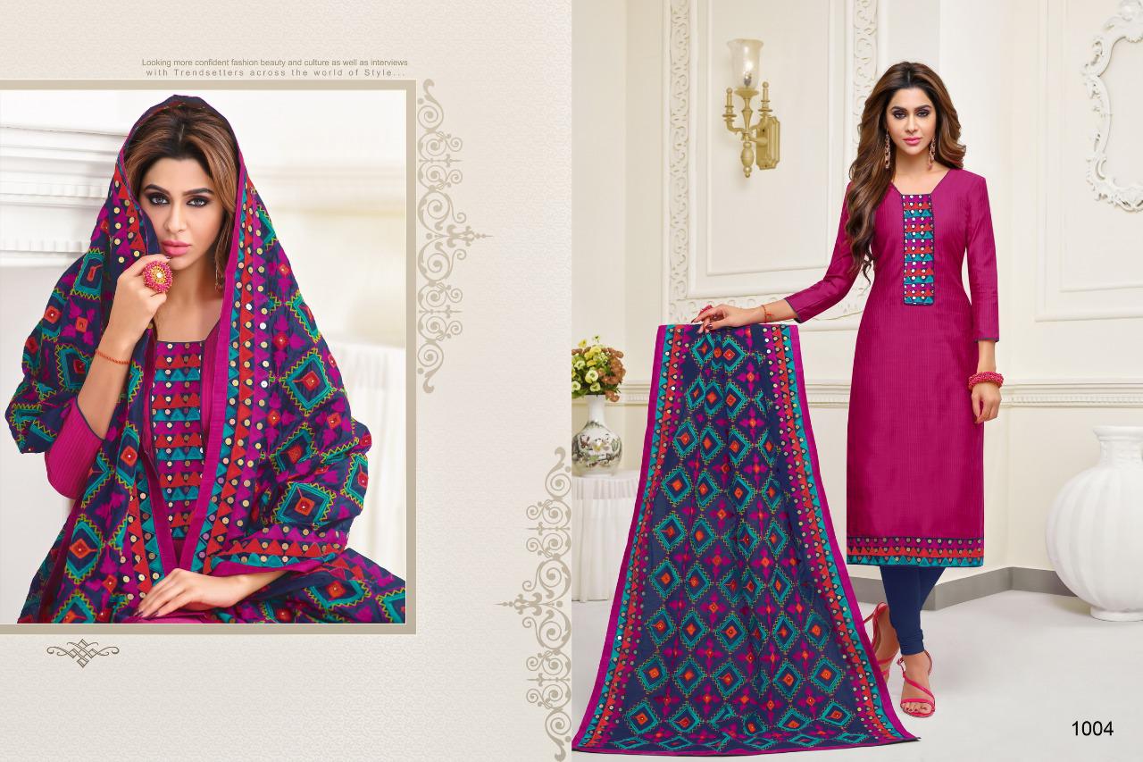 Sui Dhaga By Shagun Lifestyle 1001 To 1012 Series Suits Collection Beautiful Stylish Fancy Colorful Party Wear & Occasional Wear Stripe Butti Silk With South Lace Work Dresses At Wholesale Price