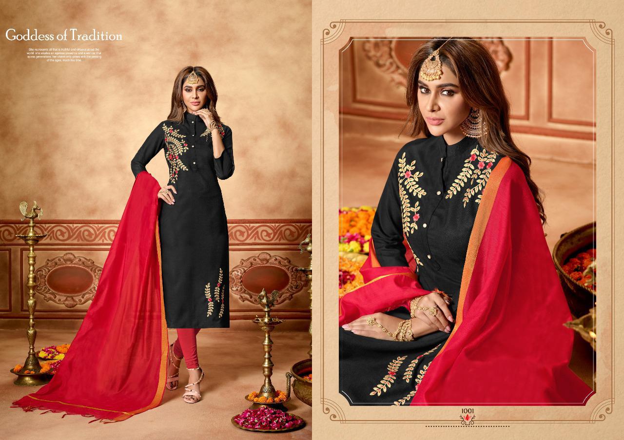 Sun Shine By Amrut Varsha Creation 1001 To 1008 Series Beautiful Suits Stylish Fancy Colorful Party Wear & Ethnic Wear Heavy Cotton Slub Embroidery Dresses At Wholesale Price