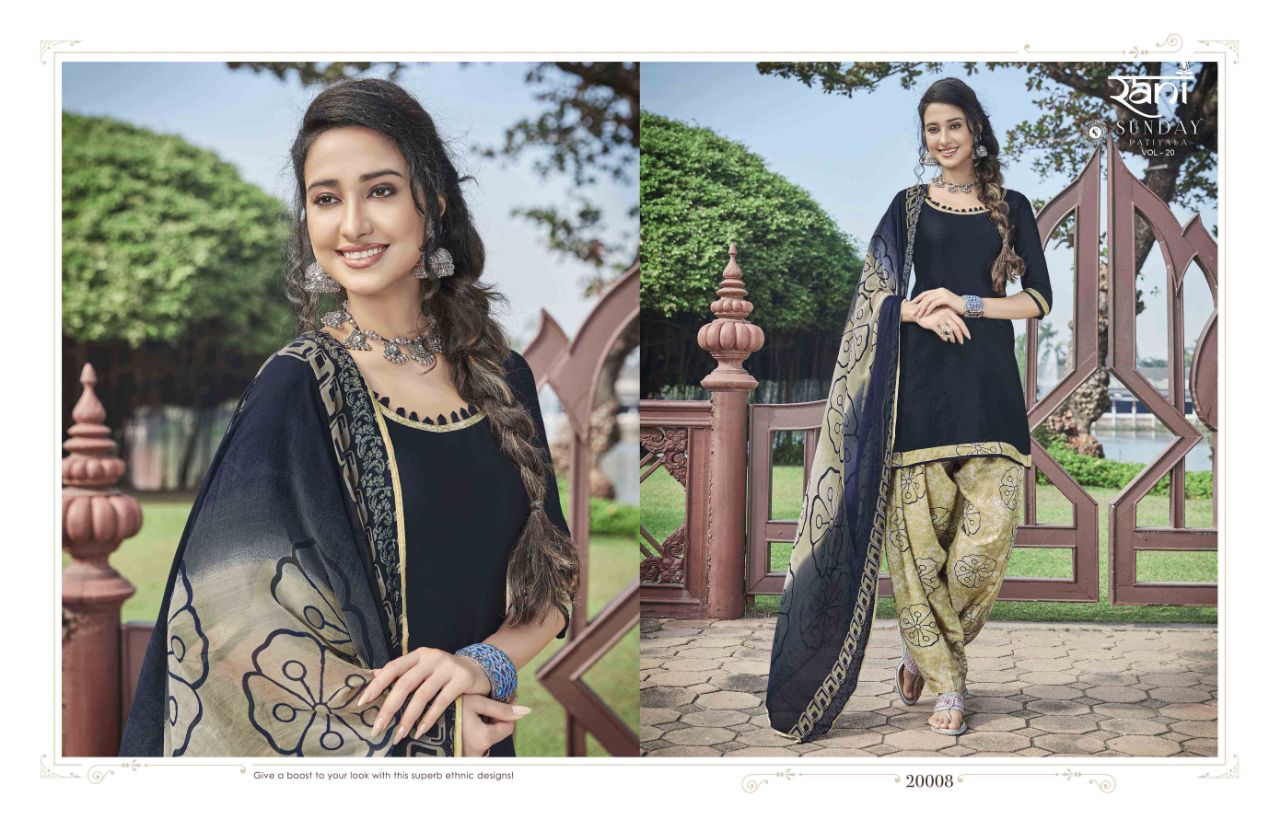 Sunday Patiyala Vol-20 By Rani Fashion Beautiful Patiyala Suits Colorful Stylish Fancy Party Wear & Ethnic Wear Collection Heavy Glace Cotton Dresses At Wholesale Price