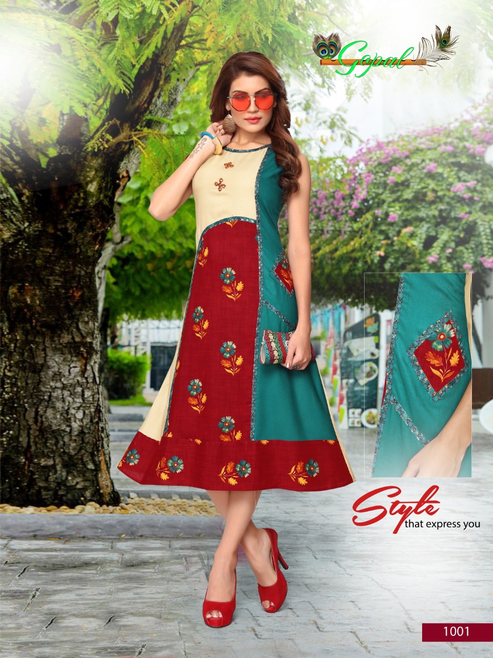 Swag Vol-2 By Gopal 1001 To 1008 Series Beautiful Colorful Stylish Fancy Casual Wear & Ethnic Wear & Ready To Wear Heavy Rayon Printed Kurtis At Wholesale Price