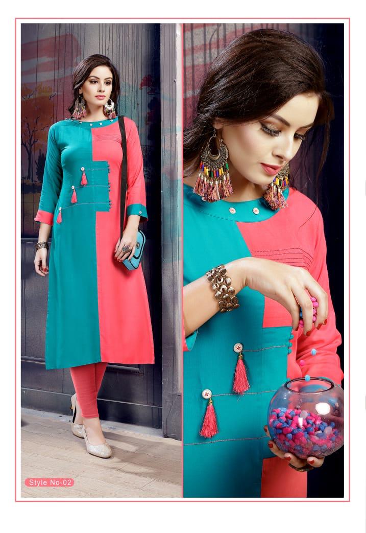 Swara Vol-1 By Kayra Lifestyle 01 To 08 Series Beautiful Stylish Fancy Colorful Party Wear & Casual Wear & Ready To Wear Rayon Printed Kurtis At Wholesale Price