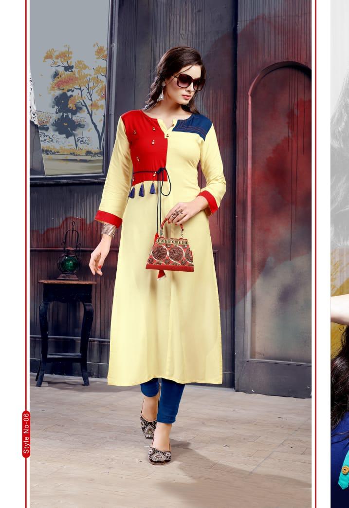 Swara Vol-1 By Kayra Lifestyle 01 To 08 Series Beautiful Stylish Fancy Colorful Party Wear & Casual Wear & Ready To Wear Rayon Printed Kurtis At Wholesale Price
