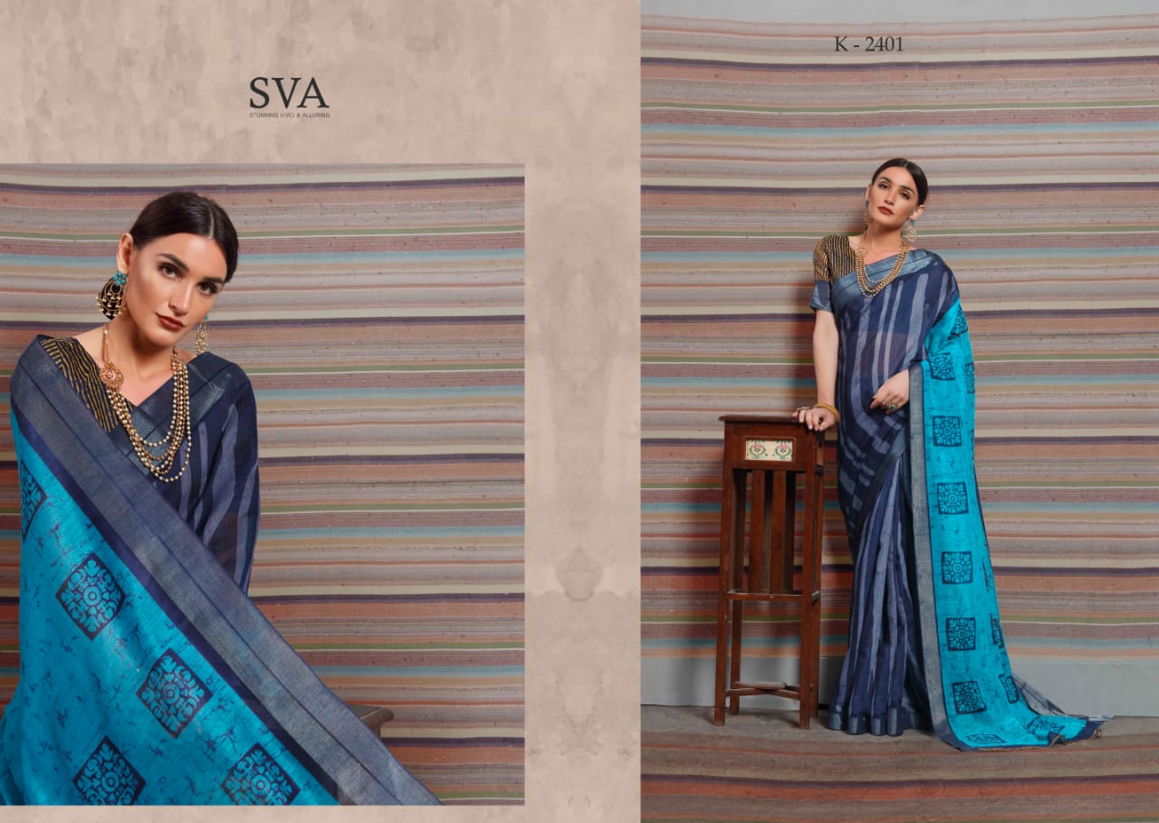 Swara By Sva 2401 To 2412 Series Indian Traditional Wear Collection Beautiful Stylish Fancy Colorful Party Wear & Occasional Wear Fancy Cotton Sarees At Wholesale Price