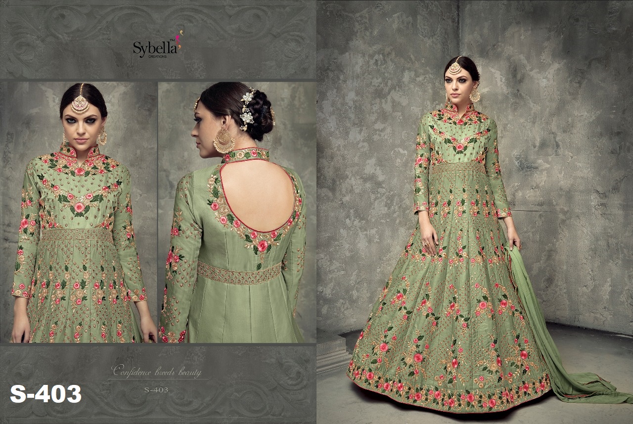 Sybella 400 Series Nx By Sybella Creation 403 & 404 Series Designer Bridal Wear Collection Beautiful Stylish Fancy Colorful Party Wear & Occasional Wear Tussar Silk Dresses At Wholesale Price