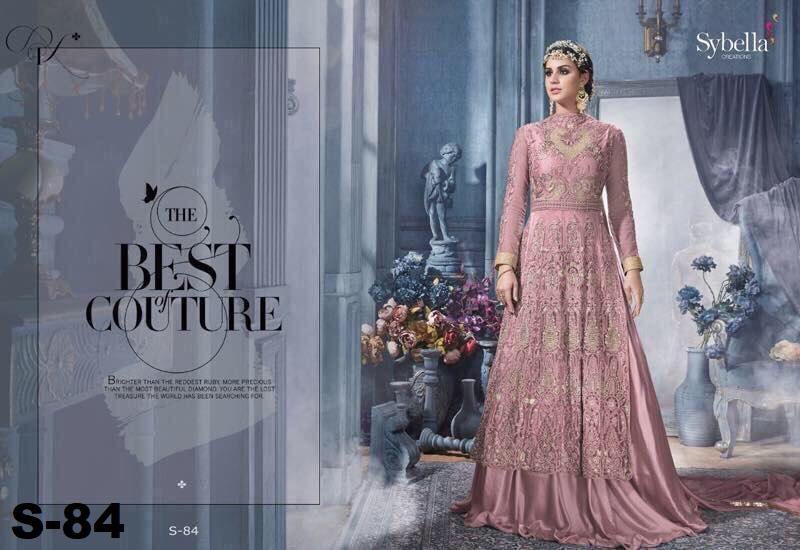 Sybella S-81 Series Nx By Sybella Creations Designer Beautiful Wedding Collection Occasional Wear & Party Wear Heavy Net Embroidered Dresses At Wholesale Price