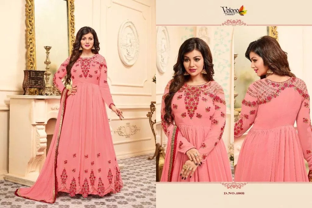 Takia Vol-1 Nx By Volono Trendz 1003 To 1006 Series Designer Beautiful Fancy Colorful Stylish Party Wear & Occasional Wear Faux Georgette Embroidered Dresses At Wholesale Price