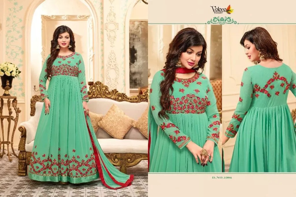 Takia Vol-1 Nx By Volono Trendz 1003 To 1006 Series Designer Beautiful Fancy Colorful Stylish Party Wear & Occasional Wear Faux Georgette Embroidered Dresses At Wholesale Price