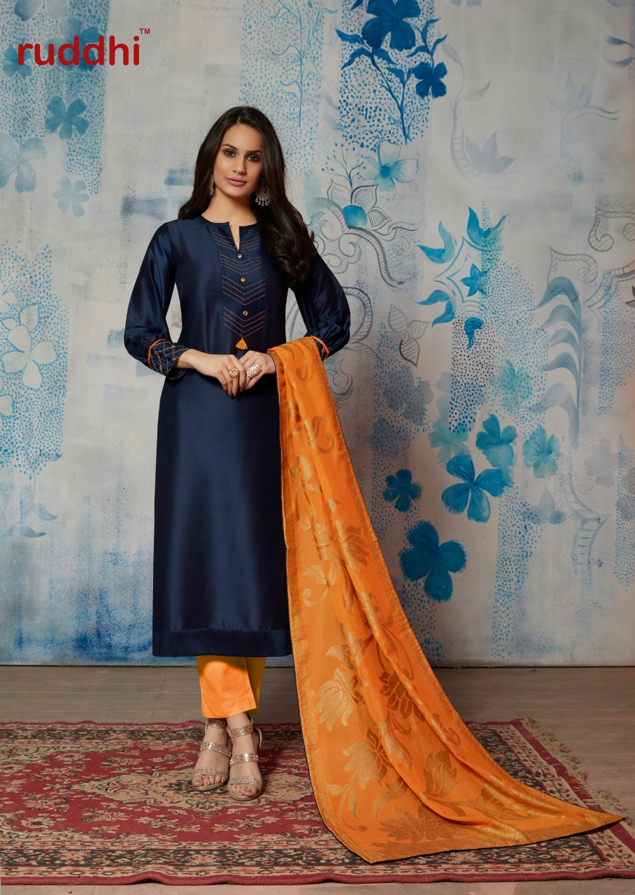 Tamanna By Feminista 161 To 165 Series Beautiful Stylish Fancy Colorful Casual Wear & Ethnic Wear & Ready To Wear Viscose Muslin With Handwwork Kurtis With Dupatta At Wholesale Price