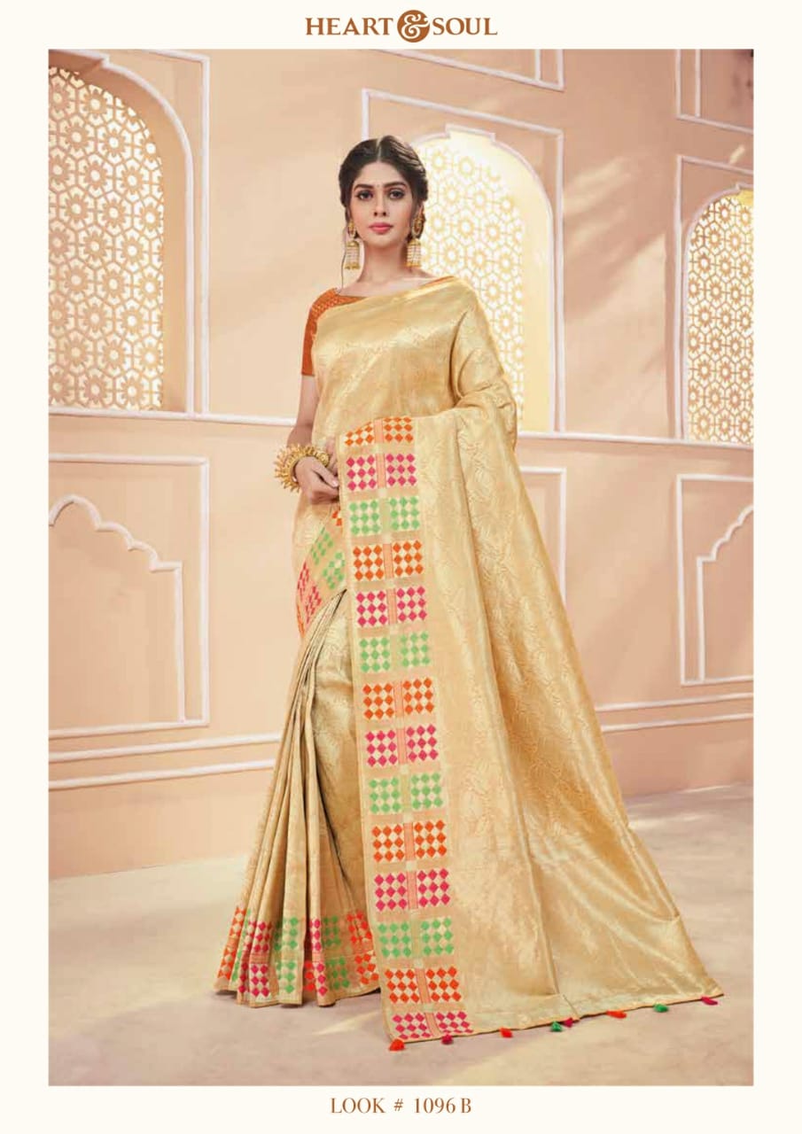 Tanaaz By Heart & Soul Indian Traditional Wear Collection Beautiful Stylish Fancy Colorful Party Wear & Occasional Wear Fancy Sarees At Wholesale Price