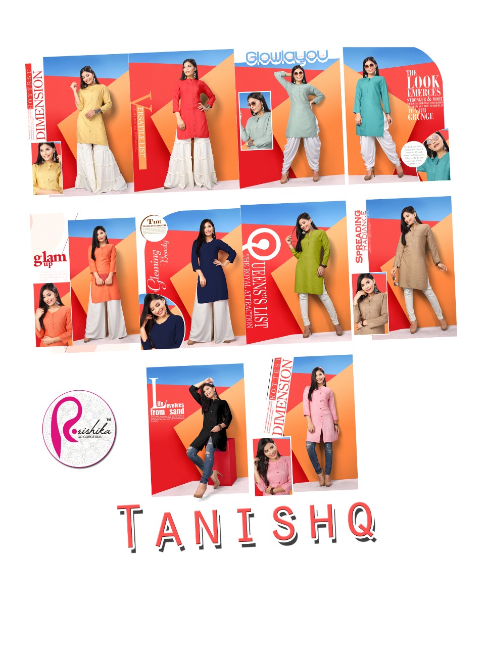 Tanishk By Rishika 1011 To 1010 Series Stylish Fancy Colorful Collection Casual Wear & Ethnic Wear Rayon Slub Kurtis At Wholesale Price