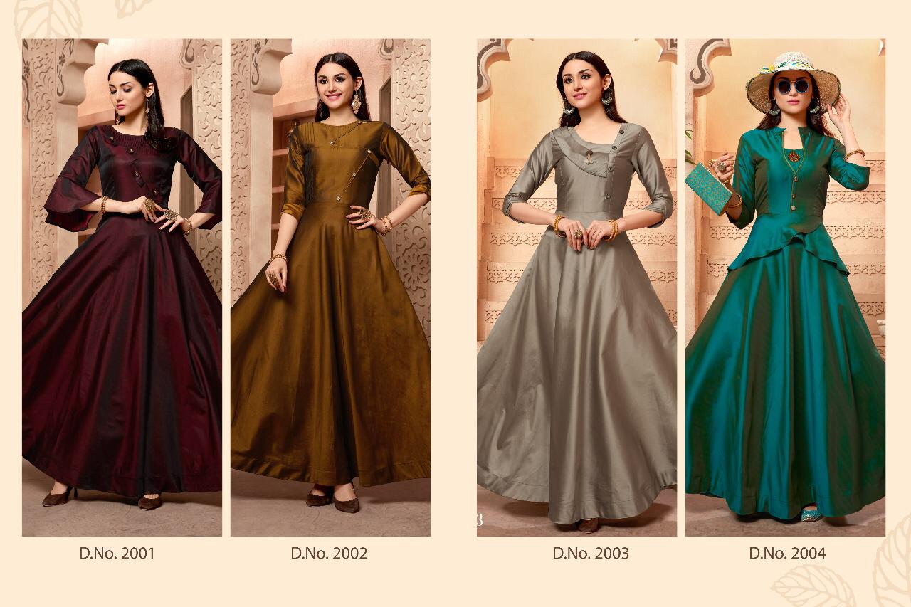 Tanmaya Vol-2 By T S Fashion 2001 To 2004 Series Beautiful Colorful Stylish Fancy Casual Wear & Ethnic Wear & Ready To Wear Pure Tapeta Satin Printed Kurtis At Wholesale Price